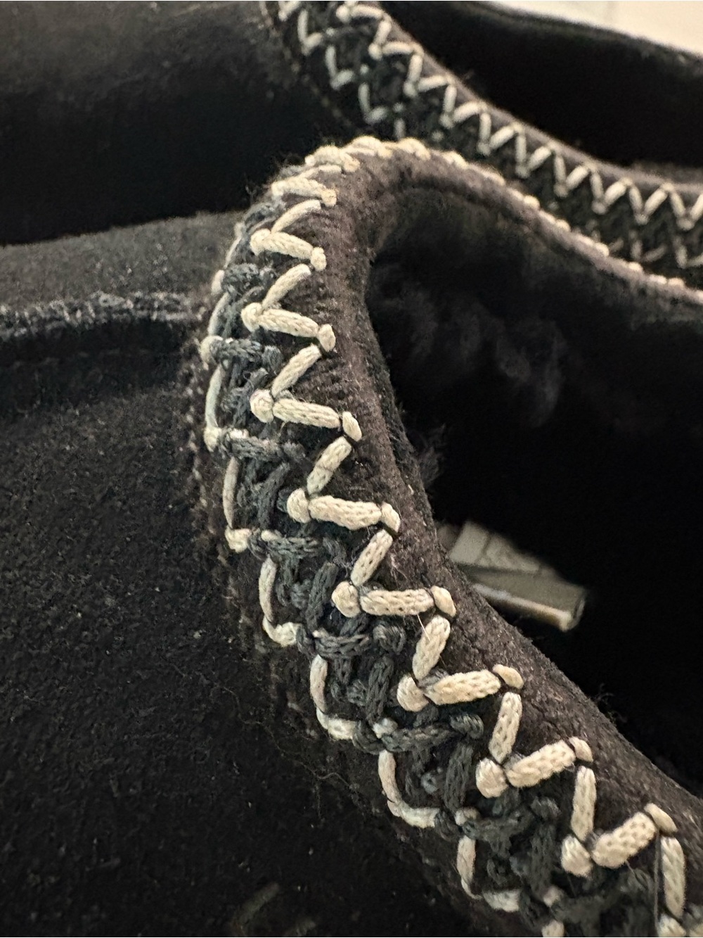UGG Black Suede Tasman Slip On Slippers Shoes, 8/39 - Picture 7 of 10
